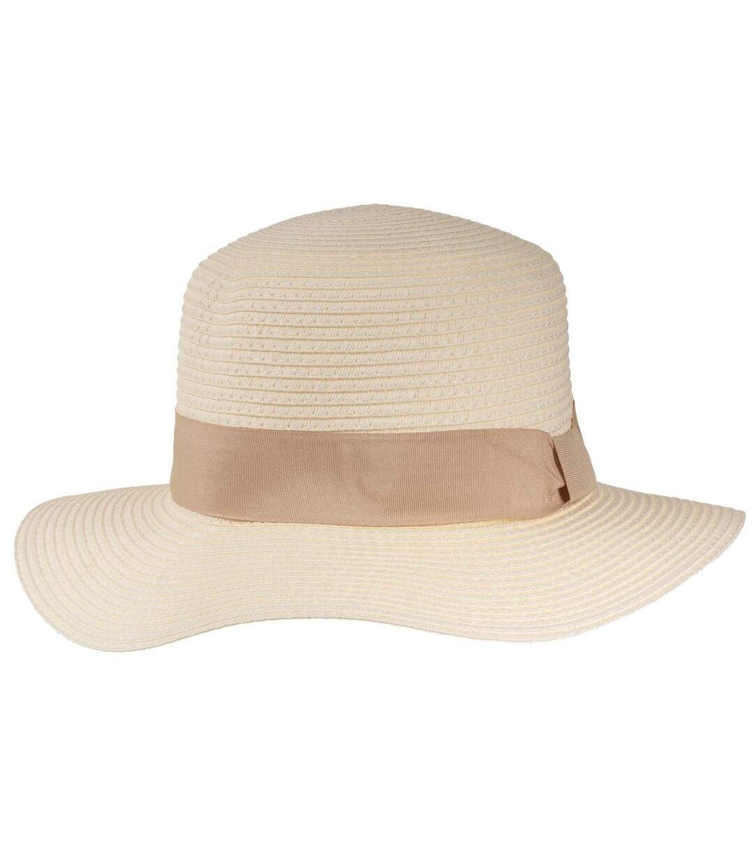 Isotoner Chapeau femme bande beige-4