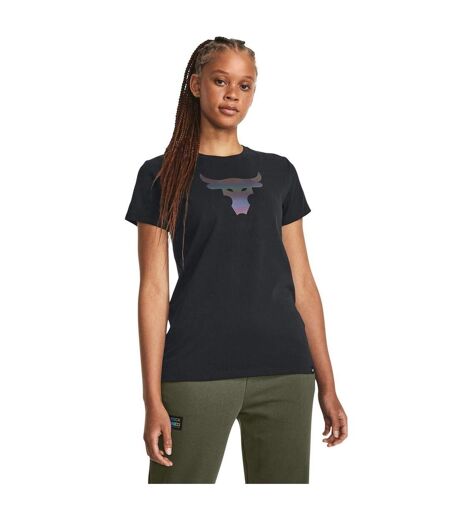 T-shirt Project Rock Femme Noir Under Armour