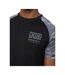 Mens Branton T-shirt Black Crosshatch-4