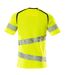 T-shirt Accelerate Safe Homme Jaune Fluo Noir Mascot-2