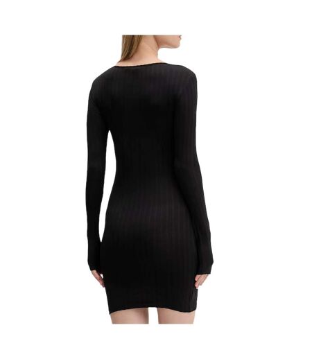Robe noir femme tommy hilfiger tjw irregular rib
