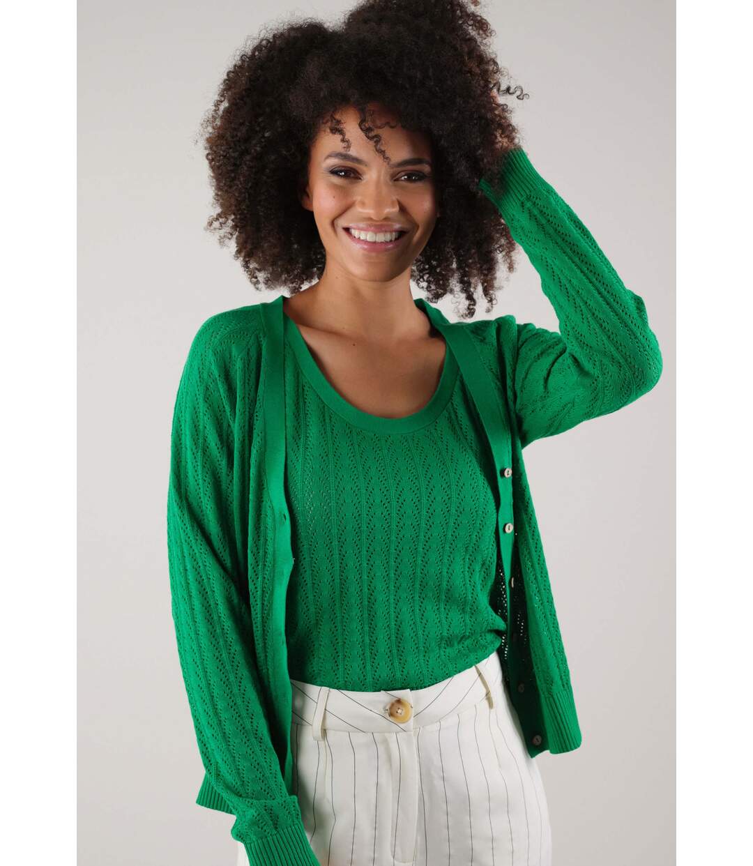 Pull en coton basique pour femme HORFI-1