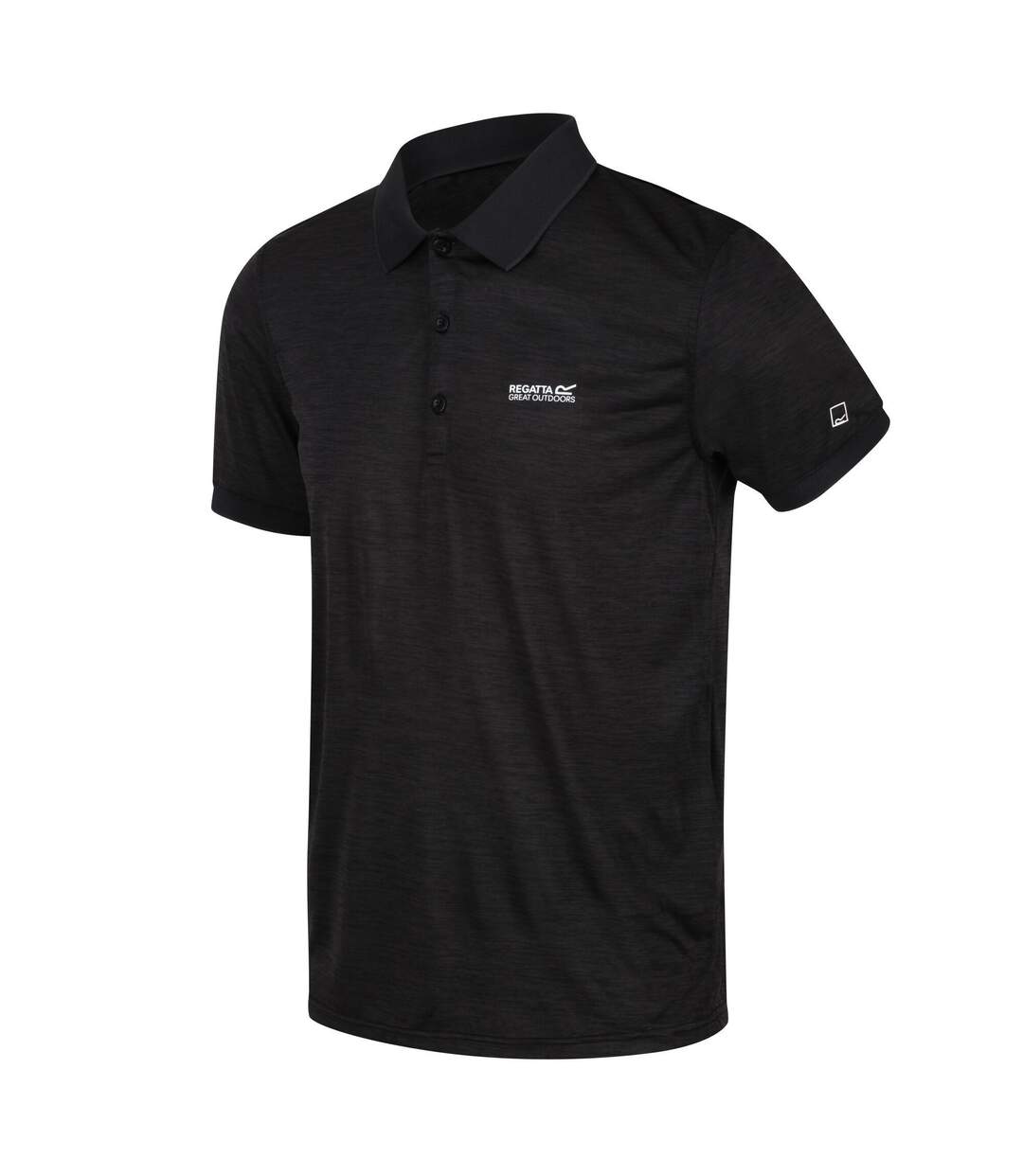 Mens Remex Ii Polo Shirt Black Regatta-3