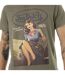T-shirt homme col rond en jersey chiné regular print devant Up Vondutch-2