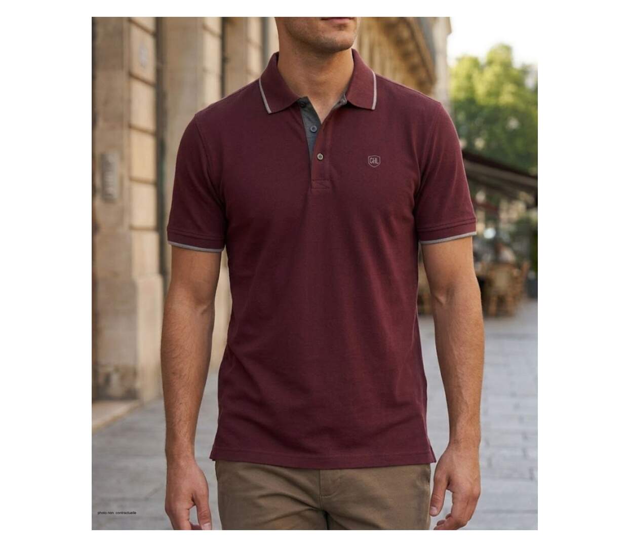 Polo en maille piquée C2101B-1