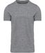 T-shirt manches courtes vintage - KV2106 - gris clair chiné - homme