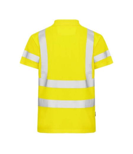 Mens Prio Pique High-vis Polo Shirt Yellow Projob
