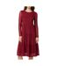 Robe Rouge Femme Vila Volettis Mesi - L