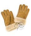 Eastern Counties Leather Womens/Ladies Cuffed Sheepskin Gloves (Tan) - UTEL223