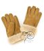 Eastern Counties Leather Womens/Ladies Cuffed Sheepskin Gloves (Coffee)