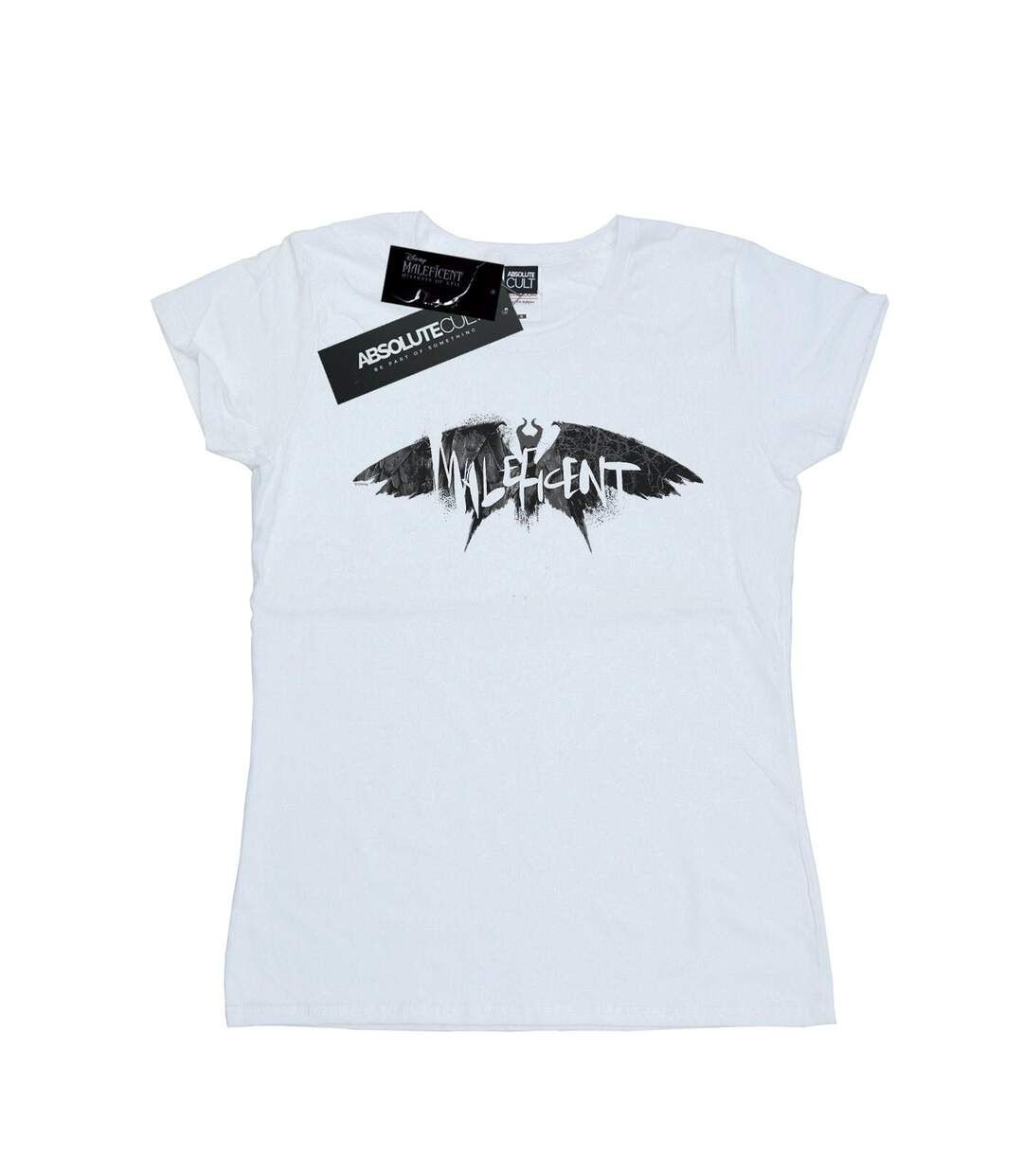 Disney Femme/Les femmes Maleficent Mistress Of Evil Wings Silhouette Cotton T-Shirt (Blanc) - UTBI30612-1