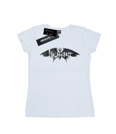 Disney Femme/Les femmes Maleficent Mistress Of Evil Wings Silhouette Cotton T-Shirt (Blanc) - UTBI30612