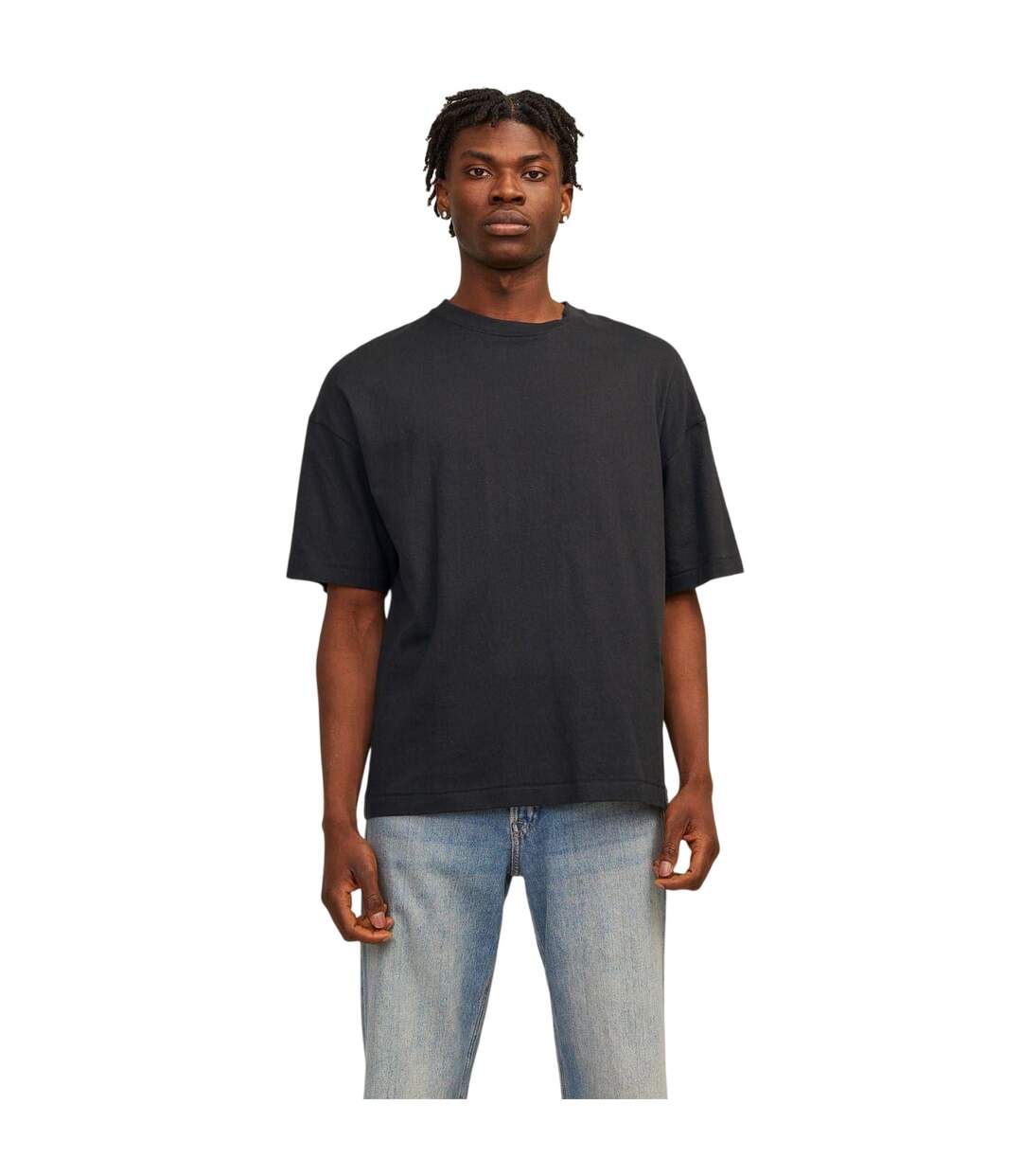 T-shirt Jormilos Homme Noir Jack And Jones-2