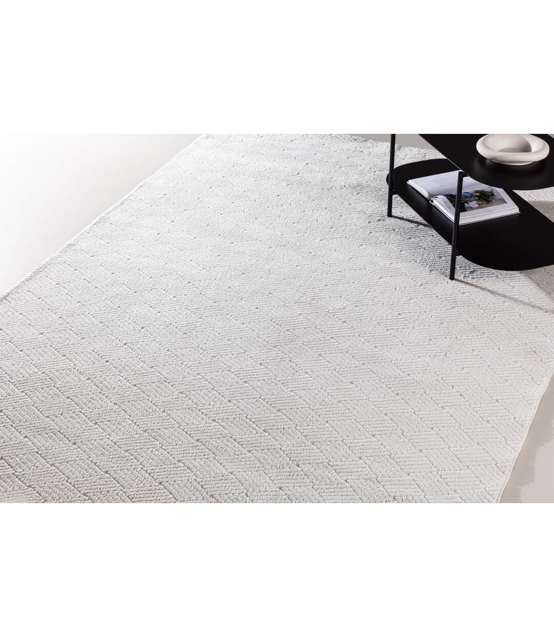 Tapis Déco Todd 200x290cm Blanc-4