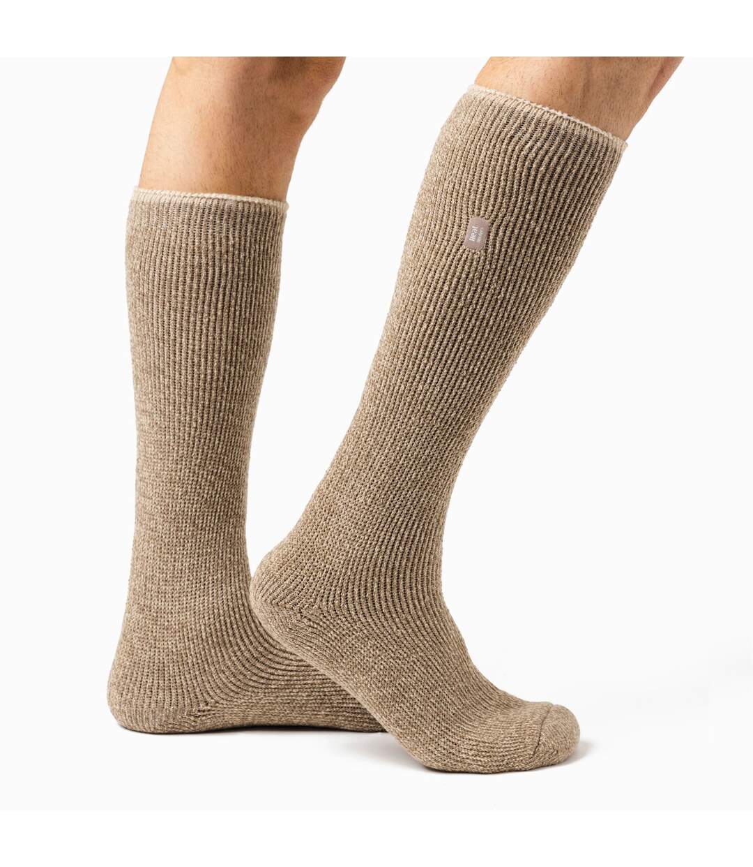 Mens Outdoor Knee High Thermal Merino Wool Socks for Winter-4