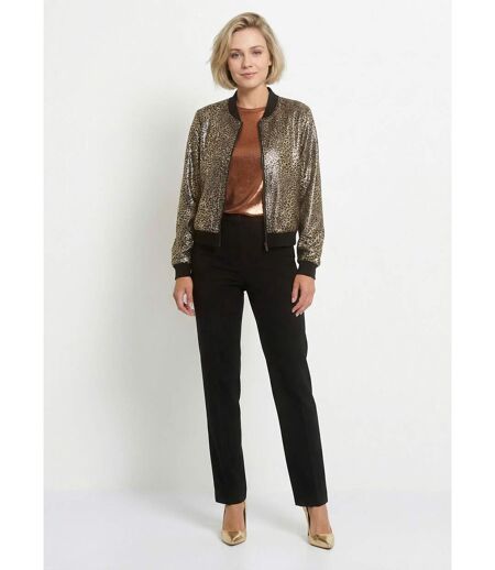 Veste style bomber imprimé métallisé
