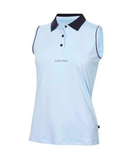 Polo Sans Manches Manelle Femme Bleuet Calvin Klein