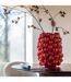 Vase Déco en Argile Berry 45cm Rouge-2