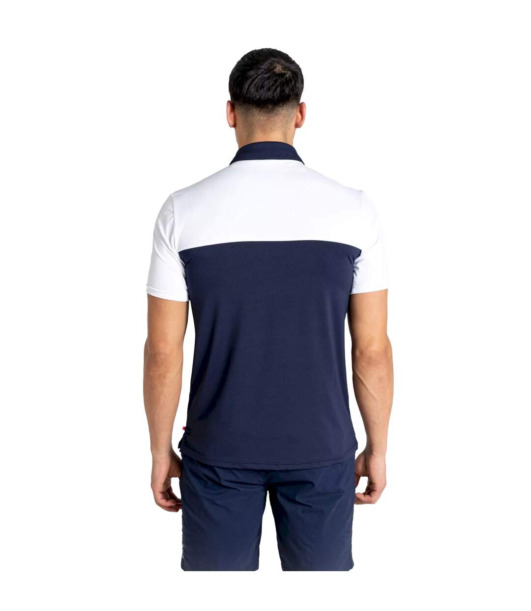 Craghoppers Mens Pro Stripe Nosilife Polo Shirt (Optic White/Blue Navy)