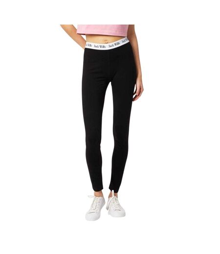 Legging Motif/style Logo Femme Noir Blanc Jack Wills