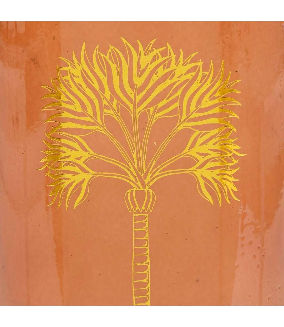 Vase Bouteille Déco Tropical Boudoir 22cm Ambre-2