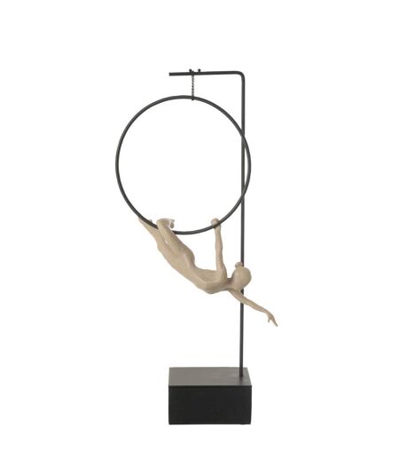 Gymnaste Cerceau sur Socle Gamma 55cm Beige & Noir