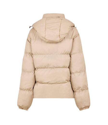 Womens/ladies Regular Puffer Jacket Cream NY Concept