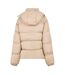 Womens/ladies Regular Puffer Jacket Cream NY Concept-2
