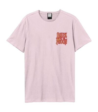 Unisex Adult Bark At The Moon Ozzy Osbourne Back Print T-shirt Pink Amplified