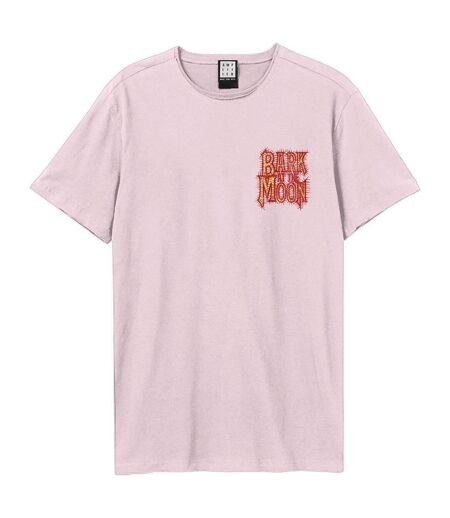 Unisex Adult Bark At The Moon Ozzy Osbourne Back Print T-shirt Pink Amplified