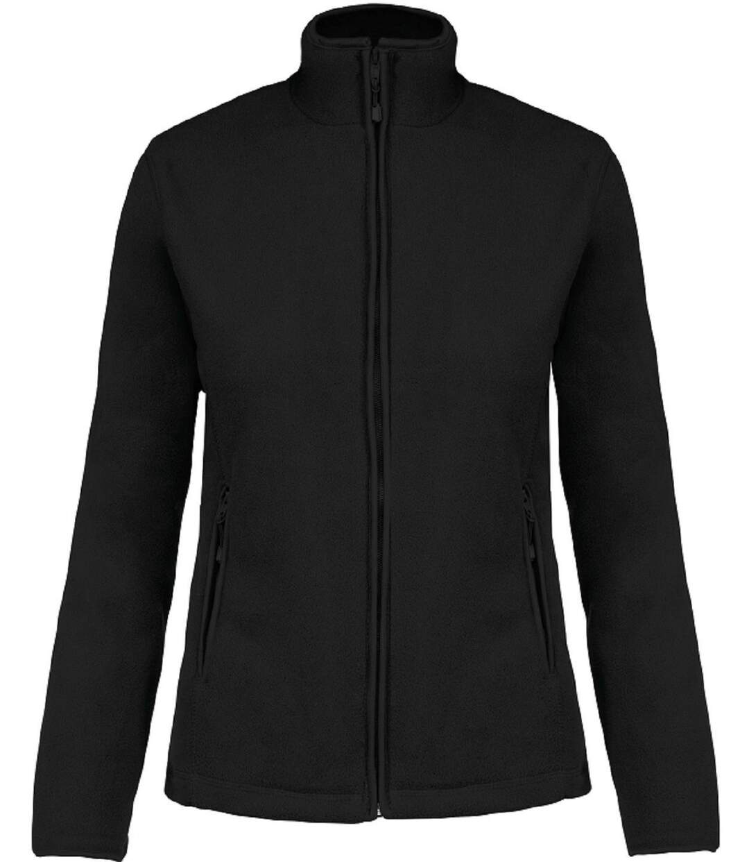 Veste micropolaire zippée - Femme - K907 - noir