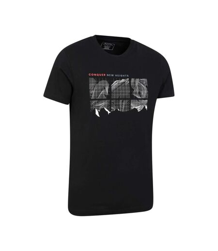 T-shirt conquer new heights homme noir vif Mountain Warehouse