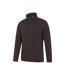 Mens cedar half zip fleece top brown Mountain Warehouse