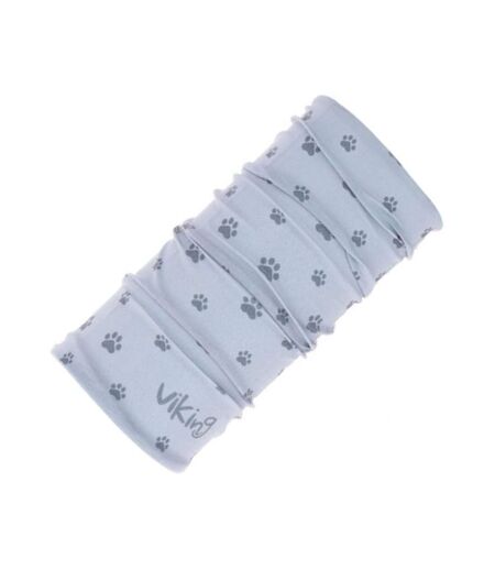 Childrens/kids Paw Print Snood One Size Grey Viking