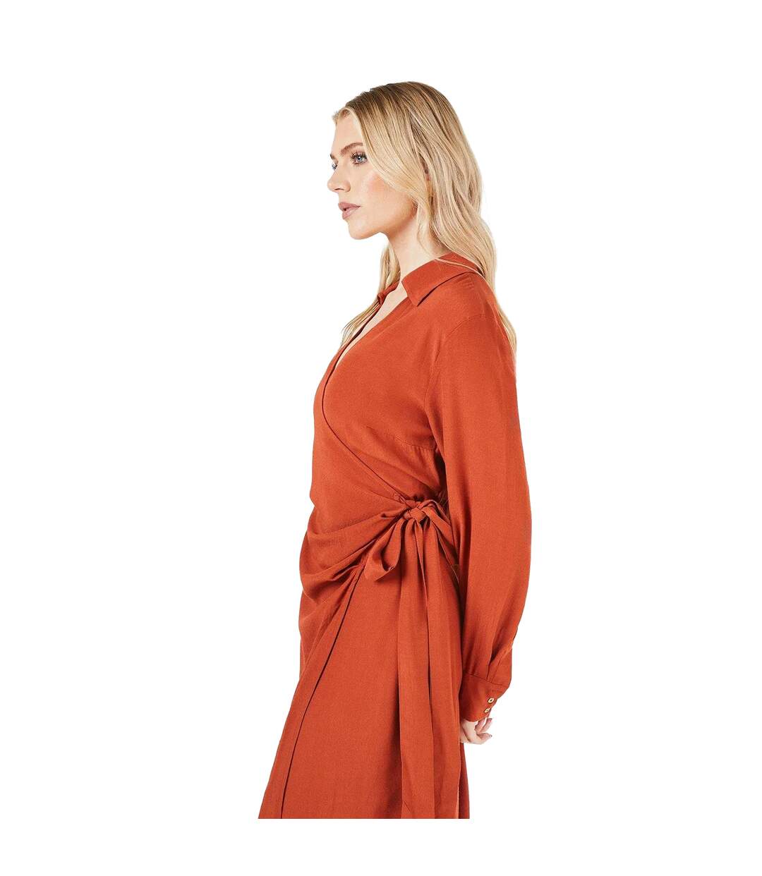 Robe portefeuille femme rouille Principles