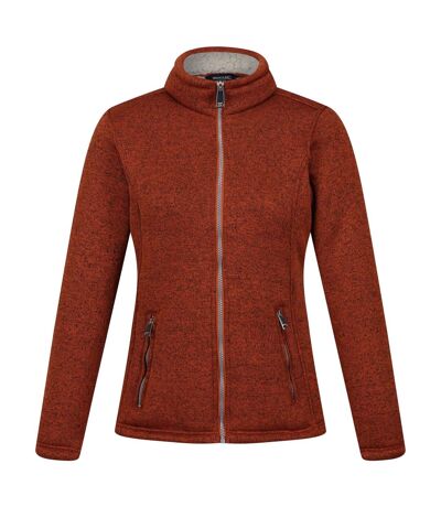 Regatta Womens/Ladies Razia II Full Zip Fleece Jacket (Burnt Copper/Light Vanilla) - UTRG8166