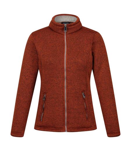 Regatta Womens/Ladies Razia II Full Zip Fleece Jacket (Burnt Copper/Light Vanilla) - UTRG8166