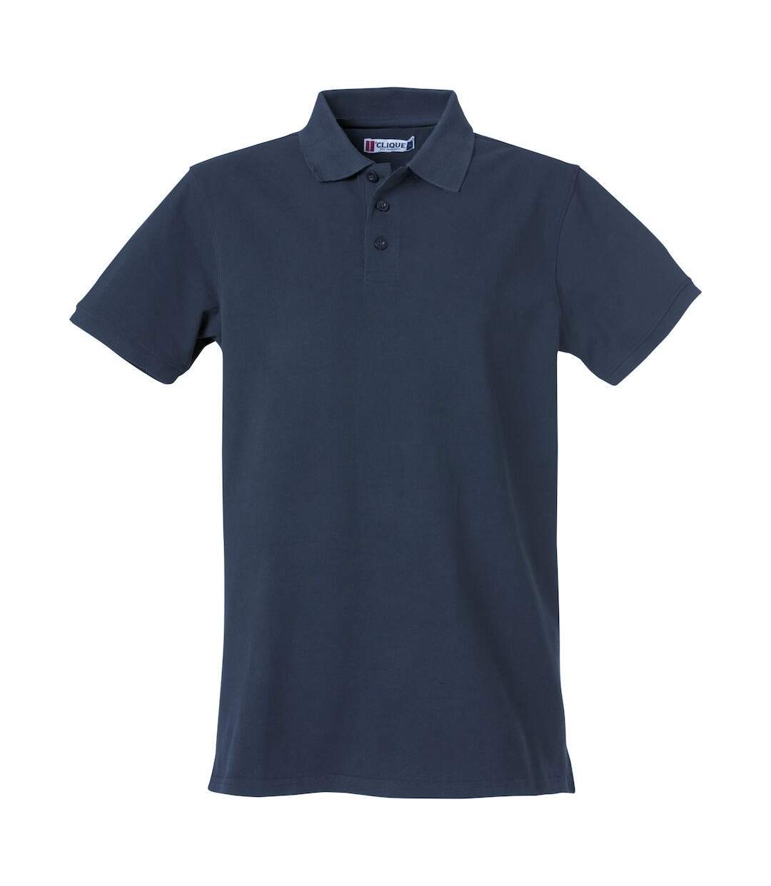 Polo Heavy Premium Homme Bleu Marine Foncé Clique-1