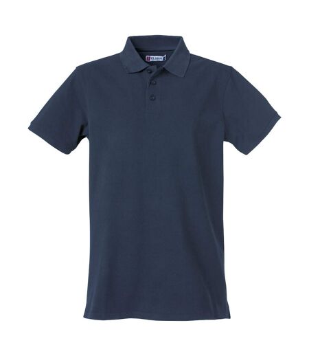 Polo Heavy Premium Homme Bleu Marine Foncé Clique