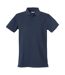 Polo Heavy Premium Homme Bleu Marine Foncé Clique-1