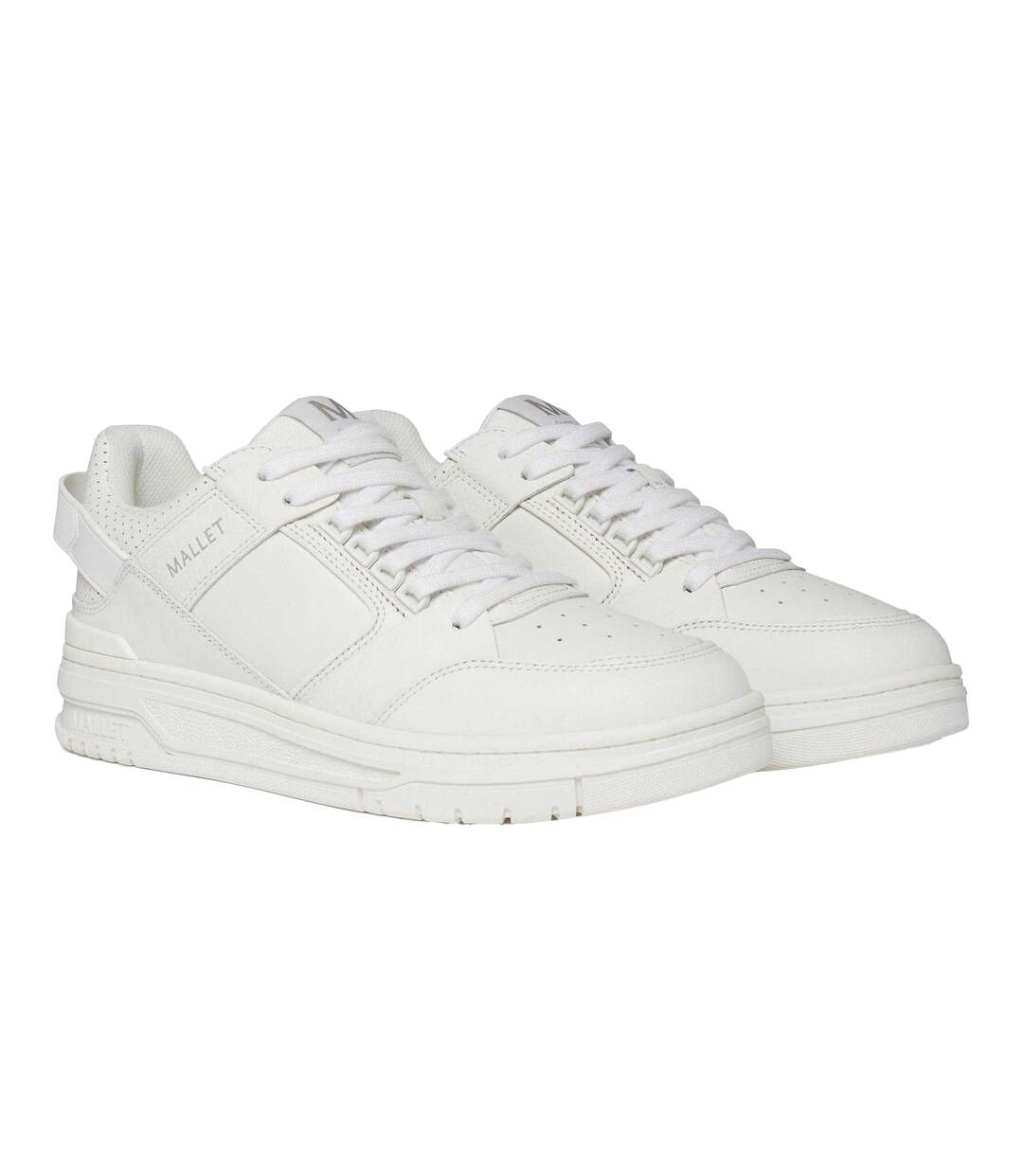 Baskets Compton Homme Blanc Mallet-1