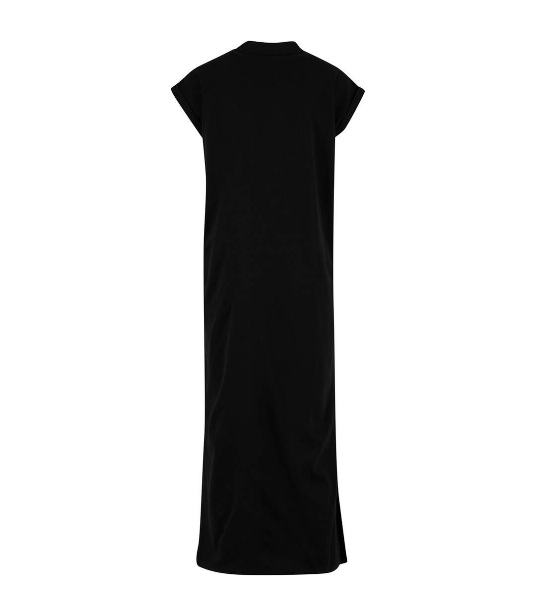 Womens/ladies Sorona Extended Shoulder Long Dress Black Build Your Brand-2
