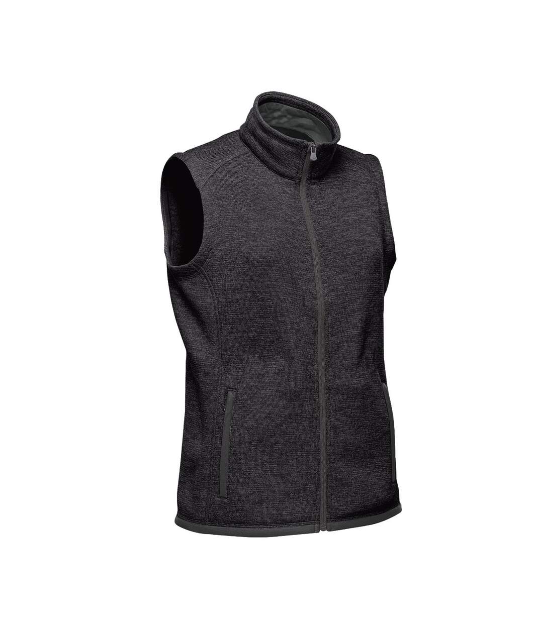 Womens/ladies avalante knitted heather full zip gilet black Stormtech