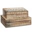Lot de 2 Boîtes de Rangement Ritual 25cm Naturel-1