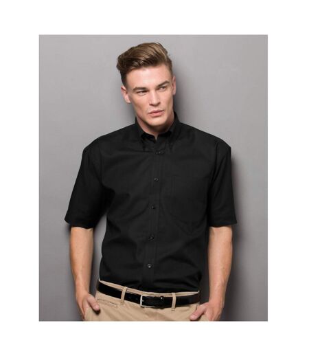 B&C Mens Smart Short Sleeve Shirt / Mens Shirts (Black) - UTBC112