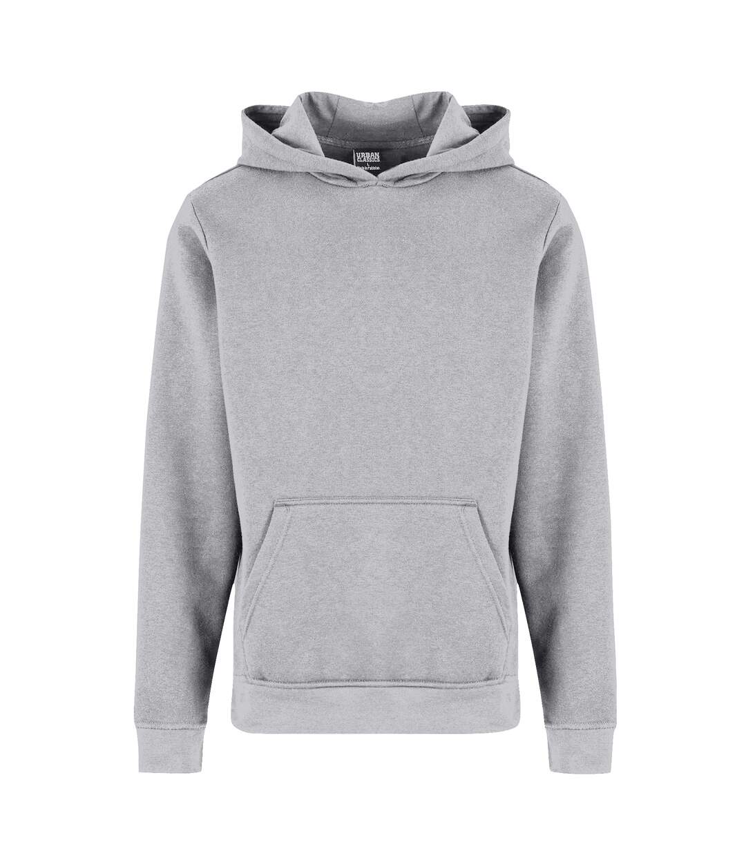 Sweat À Capuche Basic Essential Homme Gris Chiné Urban Classics-1