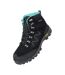 Womens/ladies Storm Suede Waterproof Hiking Boots Black Mountain Warehouse-1