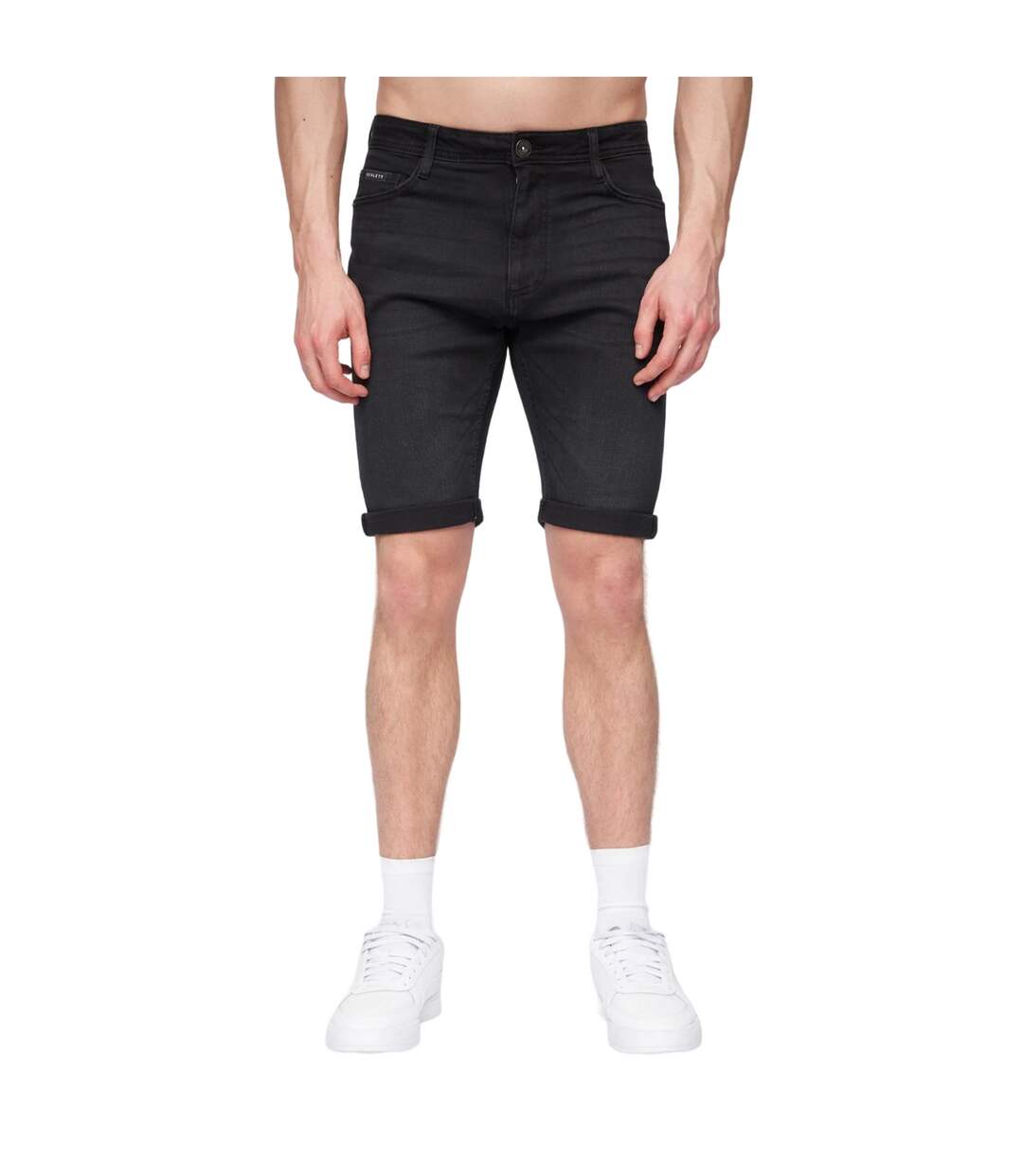 Short Flex Homme Noir Henleys-1