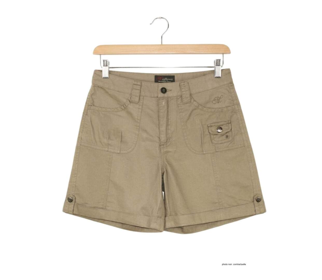 Short en coton Femme MAYFLOWER MARK2 : le confort absolu d'un basique chic-2