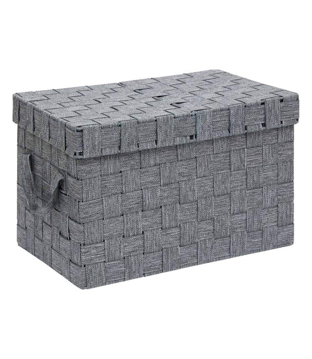 Lot de 2 Boîtes de Rangement Lise 35cm Gris-2